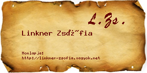 Linkner Zsófia névjegykártya