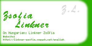 zsofia linkner business card